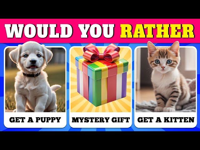 Would You Rather...? MYSTERY Gift Edition  Quiz Rainbow