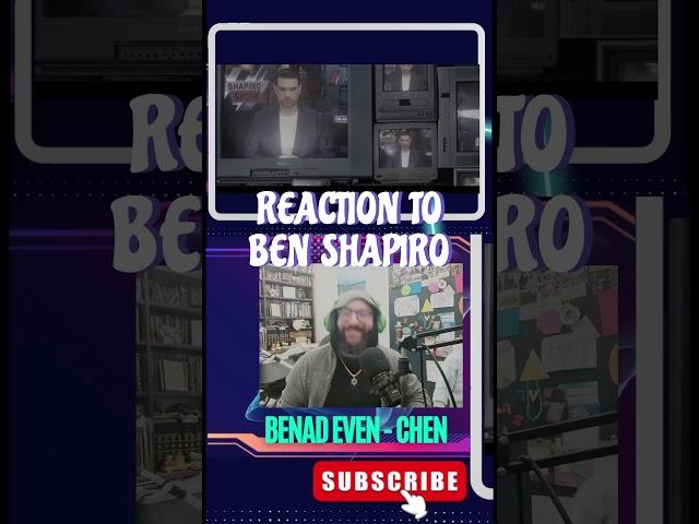 REACTION TO BEN SHAPIRO RAP