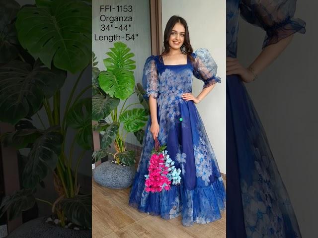 Latest Floral Organza Floral Frocks Designs 2023  floral print organza frock #fashion  #babyfrocks