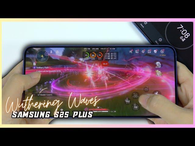 Samsung Galaxy S25 Plus Wuthering Waves Gaming test | Snapdragon 8 Elite, 120Hz Display