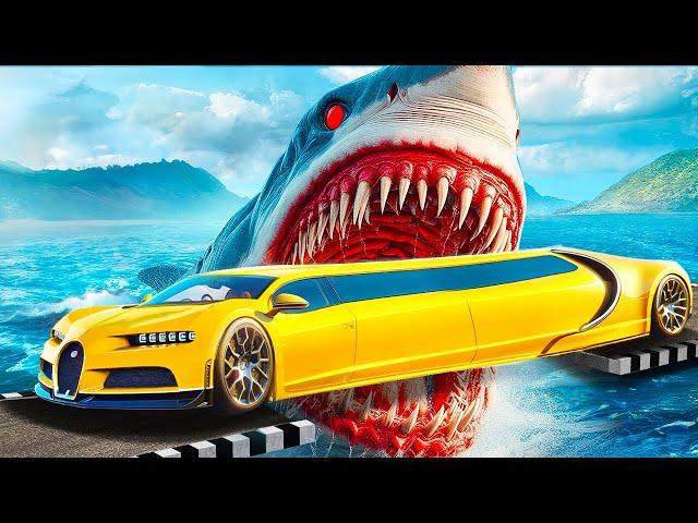 ПРОЕХАЛ ОГРОМНОГО МЕГАЛАДОНА НА ЧИТЕРСКОМ СУПЕРКАРЕ В ГТА 5 ОНЛАЙН (GTA 5 ONLINE)
