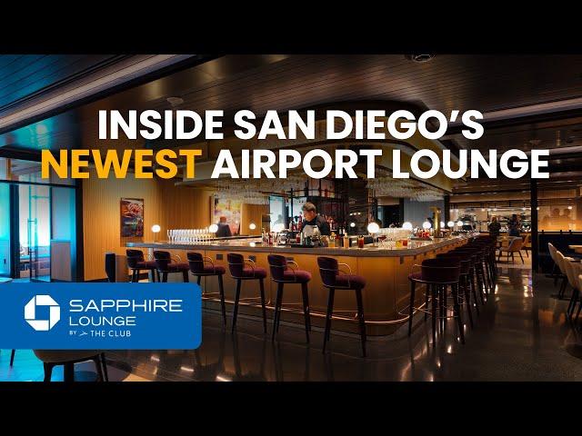 The Chase Sapphire Lounge at San Diego Airport is HUGE!