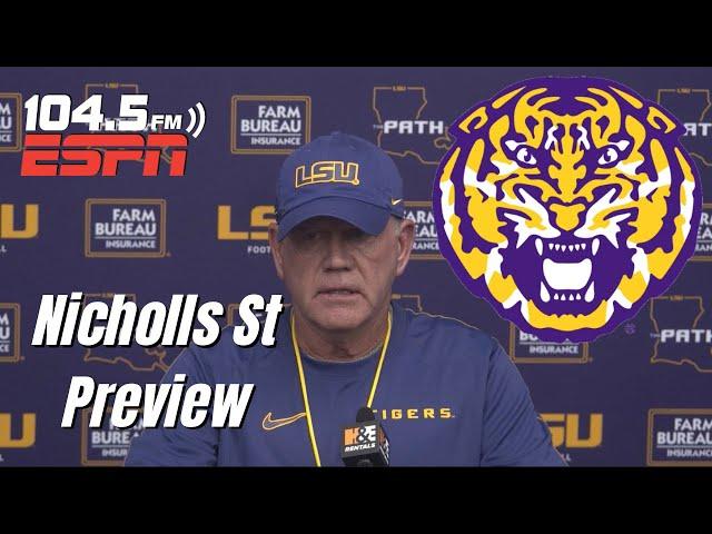 LSU HC Brian Kelly Provides Injury Report | Previews Home Opener Against Nicholls State