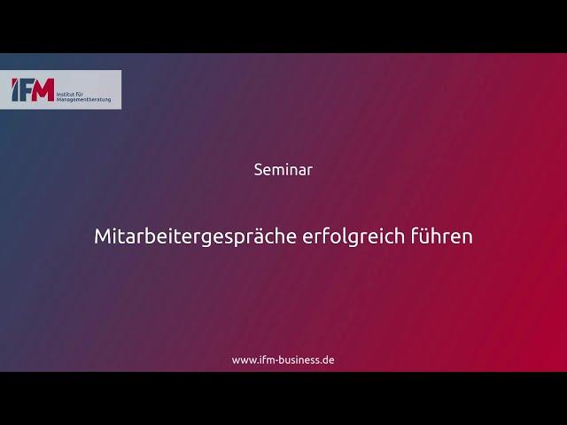 Mitarbeitergespräche erfolgreich führen | Seminar