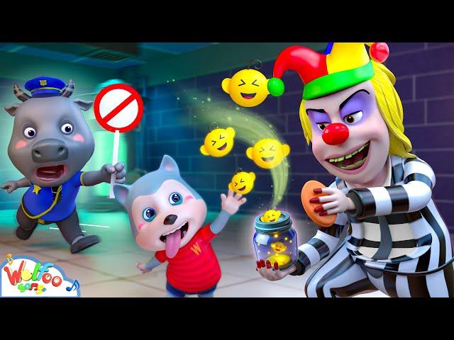 No, He's NOT a CLOWN - Police Rescue Song | Baby Thief Songs | Wolfoo Kids Songs