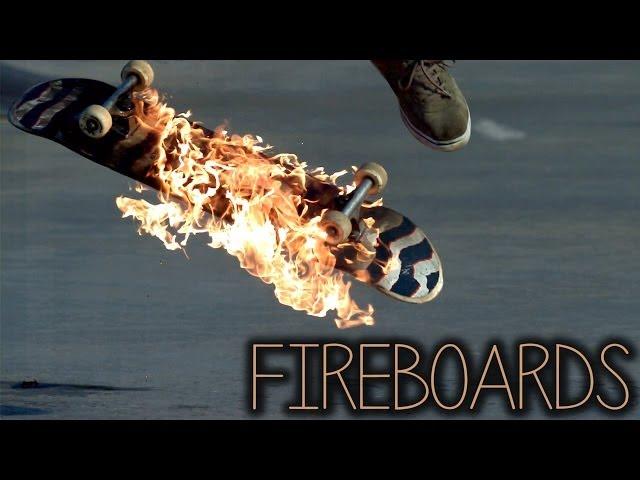 Fireboards: Skateboarding on Fire (2000FPS Slow Motion)