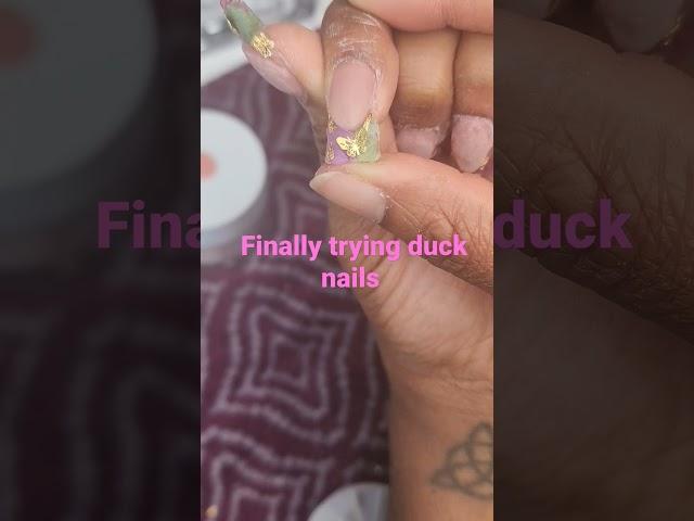 I think I have a new nail obsession! #ducknails #encapsulation #acrylicnails #nailtutorial