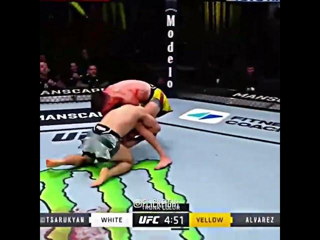 Tsarukyan vs Alvarez Most bloody UFC fight ever  #ufc #mma