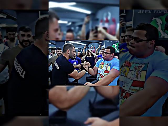 IRAKLI put School Boy in his place . #irakli #Schoolboy #devonlarratt #devon  #armwrestling