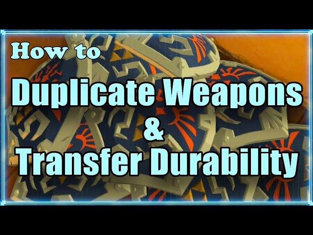 How to Transfer Durability, Duplicate & Repair Weapons and Overload the Menu BotW