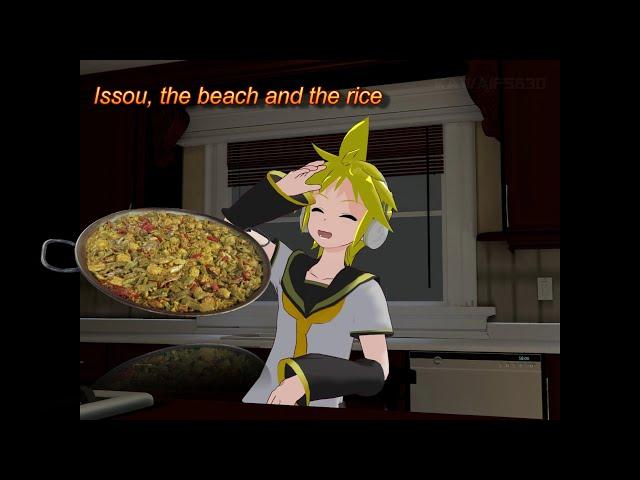 【MMD】Issou, the beach and the rice - classic joke recreated in MMD!!