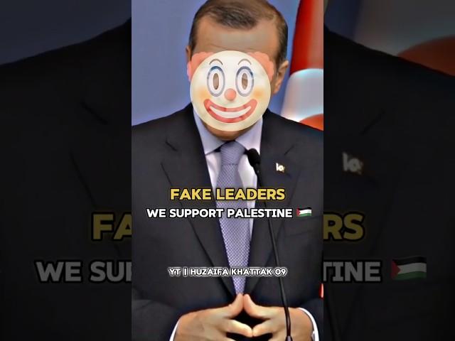 Fake Leaders vs Real Leader || Free Palestine  #shorts #viral #freepalastine #leader #trending