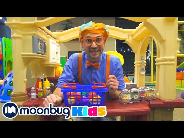 Blippi Visits Kinderland Indoor Playground! | Blippi | Educational Videos for Kids