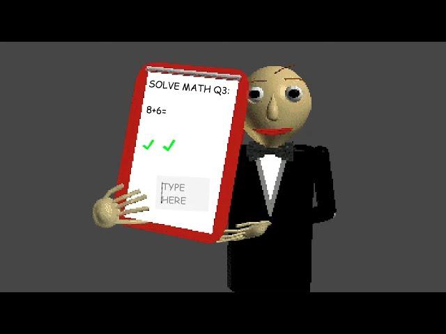 Baldi Opens A Fancy Restaurant! The Menu? MATH Of Course!