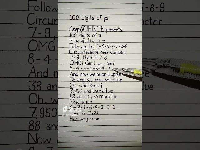 100 digits of pi lyrics