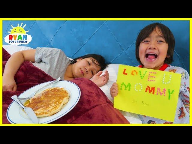Ryan Cooks Breakfast and Surprise Mommy for Mother's Day!!!