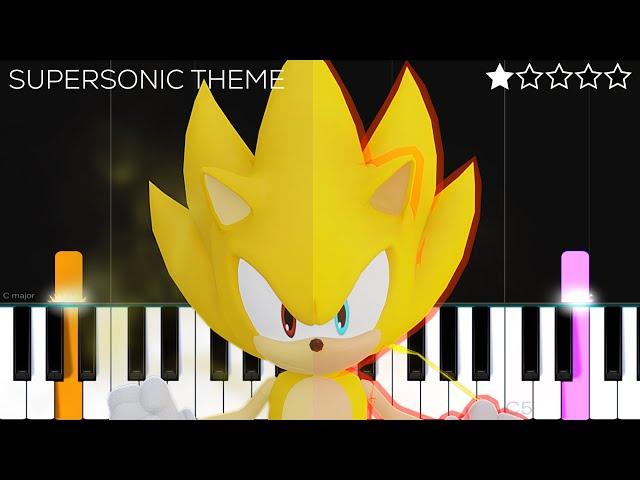 Super Sonic Theme | EASY Piano Tutorial l