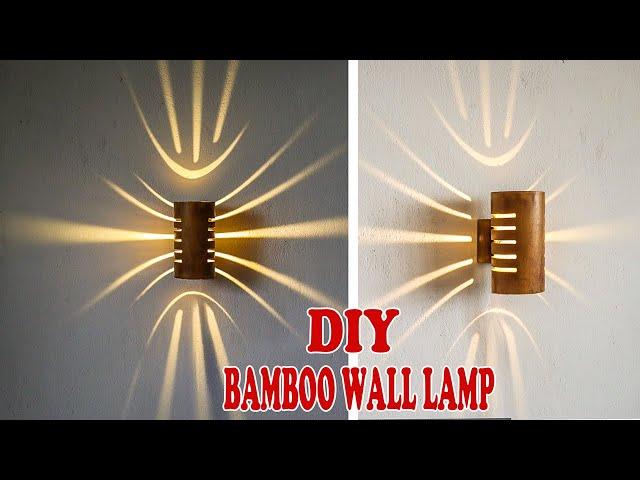 Modern Lighting Ideas From Bamboo | Wall Lamp Design Spotlight From Bamboo | BinCrafts