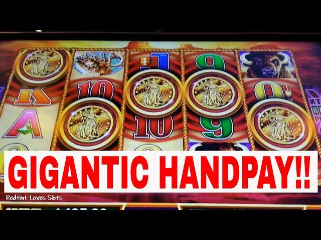 GIGANTIC 1ST HANDPAY | 15 BUFFALO GOLD HEADS - REDTINT LOVES SLOTS