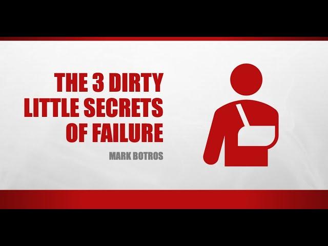 PREVIEW - "The 3 Dirty Little Secrets of Failure" - Presentation / Talk Introduction (Mark Botros)