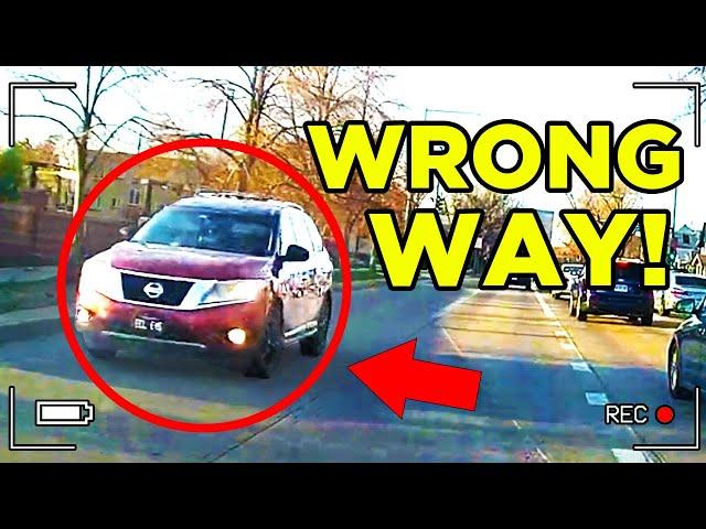 WRONG WAY! Insane Drivers..