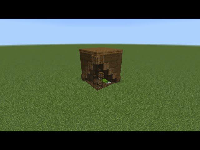 How To Build A 5x5 Survival House  In Minecraft Tutorial 641