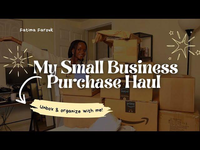 ALL the supplies I purchased to start my small business | Amazon Small business supplies haul