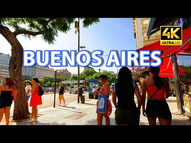 BUENOS AIRES Argentina walking tour city walk 4K