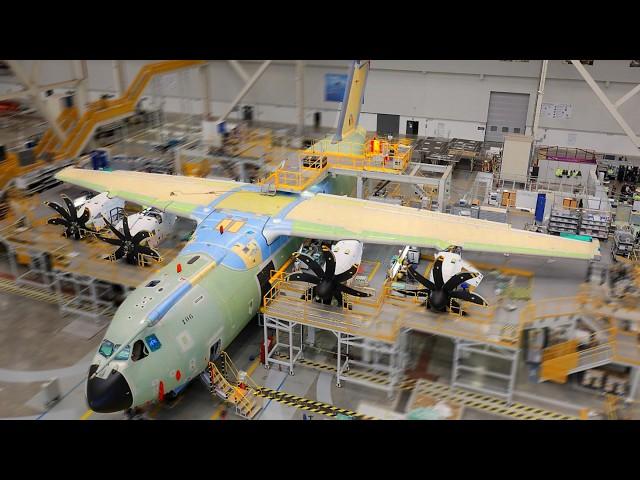 Airbus A400M Atlas Assembly️: FACTORY {Turboprop transport aircraft} – Manufacturing & Production