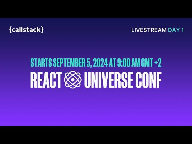 React Universe Conf 2024 - Day 1