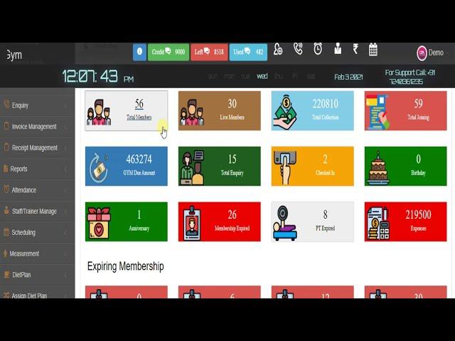 GGMS Multi Gym Management Software Demonstration Video | English