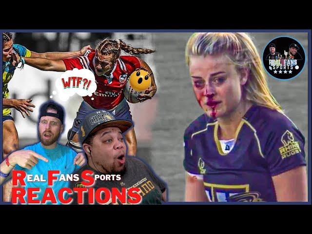 AMERICAN'S FIRST TIME WATCHING THE VICIOUS SIDE OF WOMEN'S RUGBY | REACTION || REAL FANS SPORTS