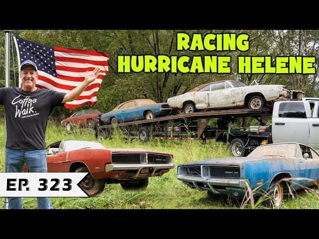 Racing Hurricane Helene for 3 B-Body Dodge Chargers!!