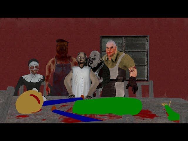 Granny vs Mr Meat vs Evil Nun funny animation all 10 part