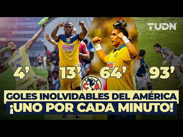 ¡TIC-TAC! ⏱️ Goles ESPECTACULARES por cada minuto del América  I TUDN