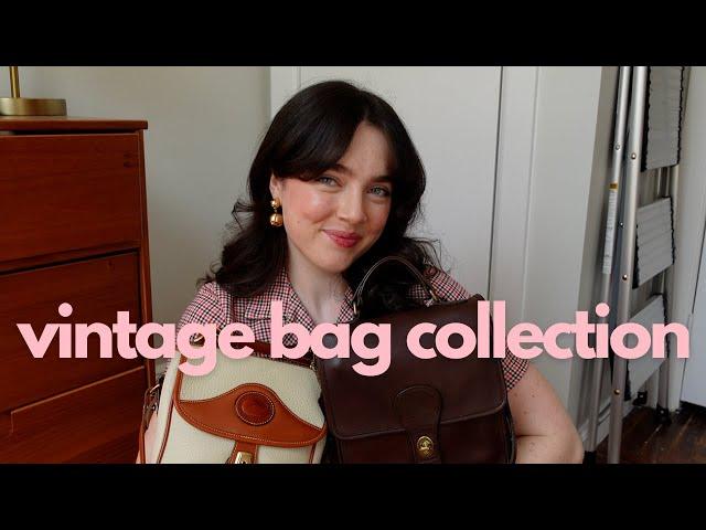 my vintage purse collection!! Coach and Dooney & Bourke