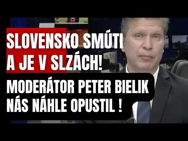 Slovensko smúti a je v slzách! Moderátor Peter Bielik nás náhle opustil! Osudným sa mu stal…