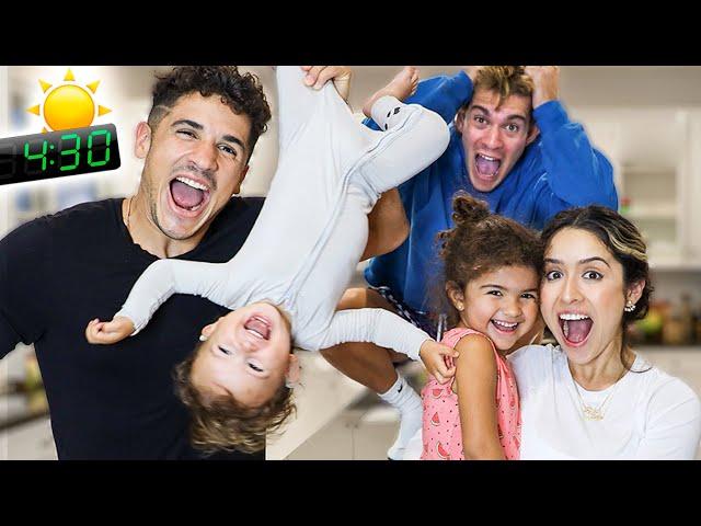 OUR NEW FAMILY MORNING ROUTINE WITH 3 KIDS!!!