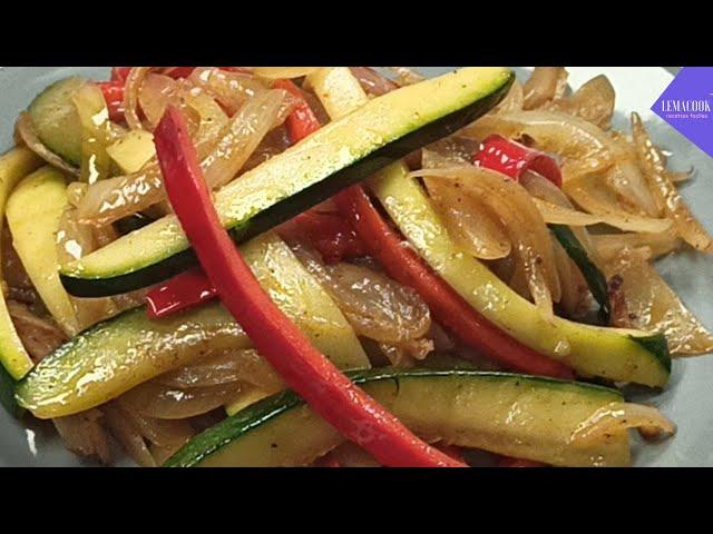 pan-fried zucchini! healthy recipe, and Simple 47