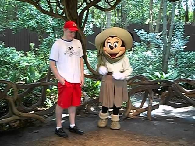 Trevor with Minnie Mouse 2012