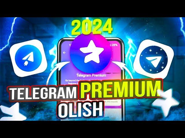 Telegram premium olish 2024