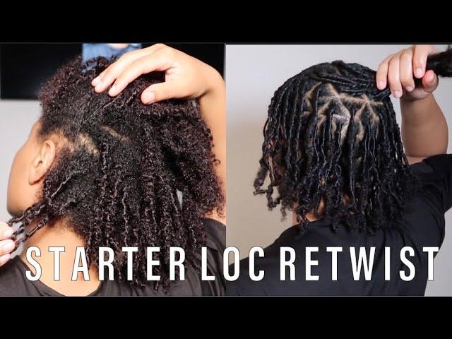 MY 1ST RETWIST | Palm Rolling + Lock Smithing | Shine and Jam Gel