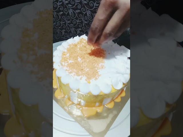 mango forest cake design  #cake #cakecream #reelsvideo #cakedecorating #cakeworld #cakefrosting