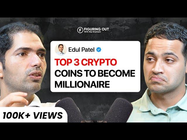 Crypto: Scams, Bitcoin, Investment, Government Tax, & Future - Edul Patel Mudrex | FO231 Raj Shamani