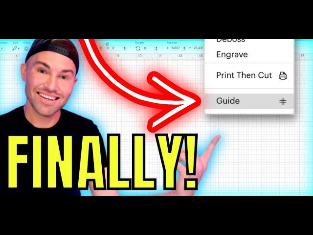 NEW! How To Use GUIDES in Cricut Design Space! 