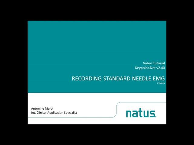 Keypoint.Net v2.40 - Recording Standard Needle EMG