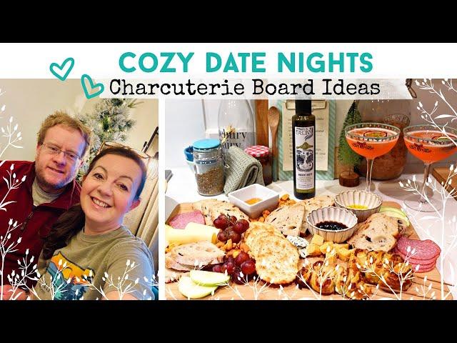 COZY DATE NIGHT I Charcuterie Board Ideas | Aeons Olive Oil | Artichoke Dip | Christmas Tree Pasty|