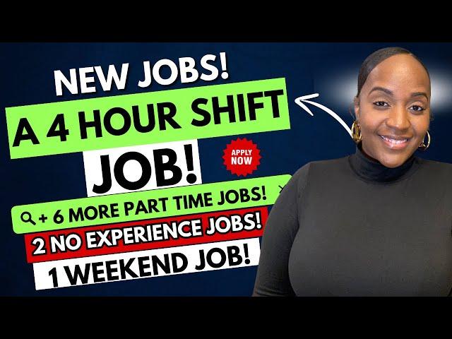  A 4 HOUR SHIFT PART TIME! + 2 NO EXPERIENCE JOBS! WORK FROM HOME JOBS 2025