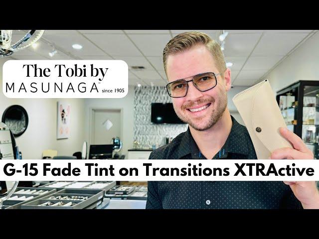 Masunaga K3 Tobi Sunglasses | Tinted Transitions XTRActive Grey