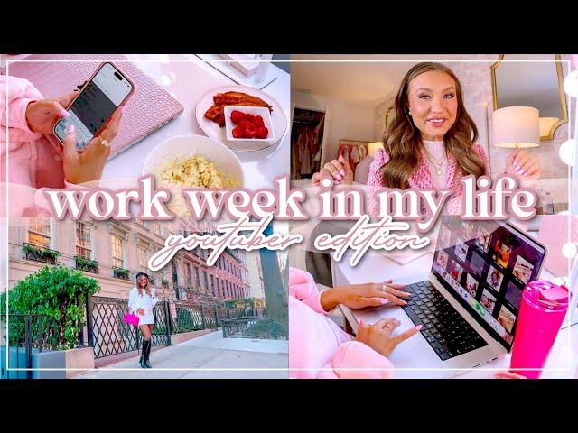 Work Week In My Life: Full-Time YouTuber | Editing, Shoots, Events, Filming & More | Lauren Norris